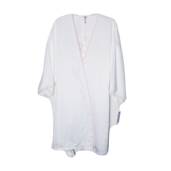Lilac & London Cloud Dancer Embroidered Mrs Robe Women Size XXL NWT - Picture 1 of 16